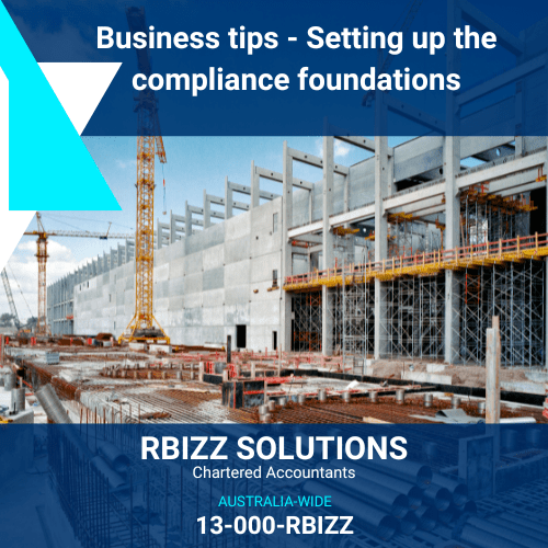 Business tips - Setting up the compliance foundations
