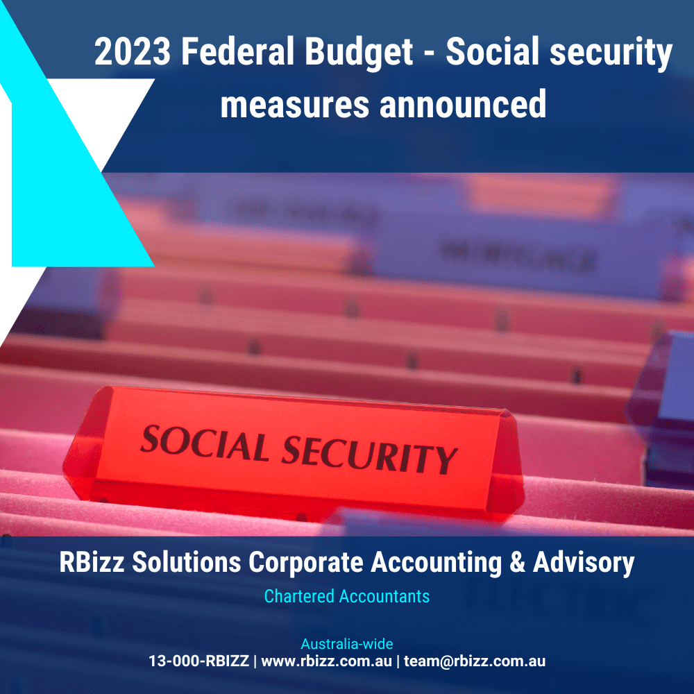 2023 Federal Budget - Social security measures announced