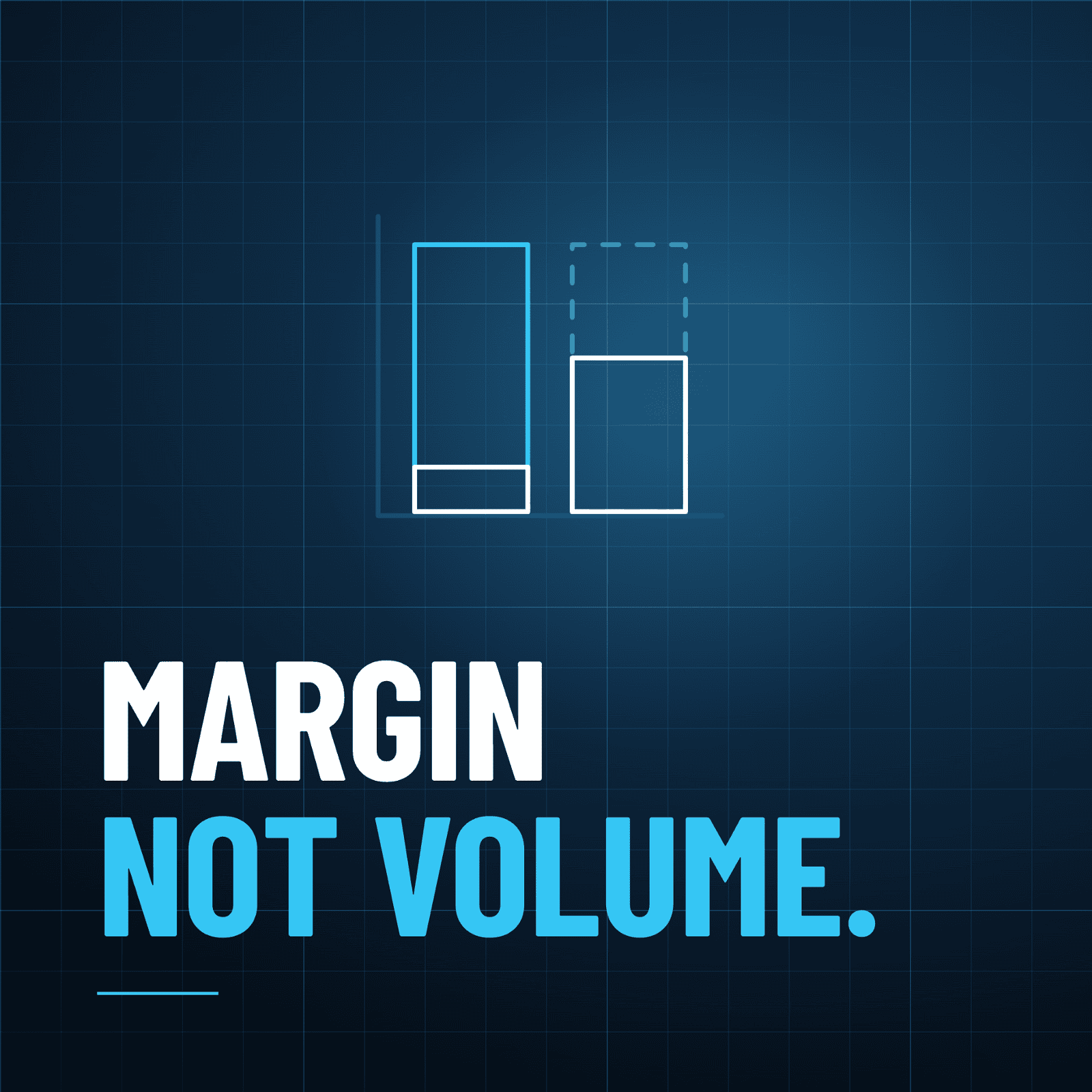 Margin, not turnover. A high-revenue, thin-margin business converts less of every sales dollar into anything a buyer actually wants.