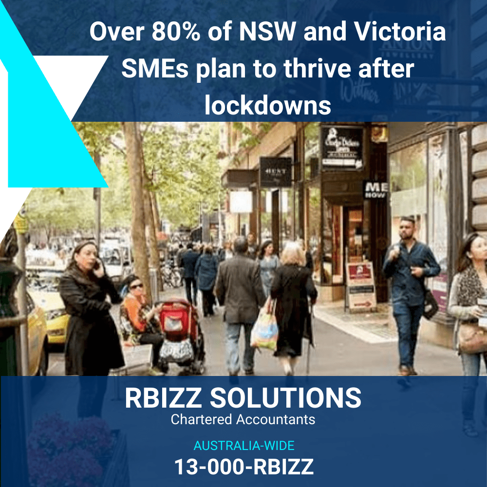 Over 80% of NSW and Victoria SMEs plan to thrive after lockdowns