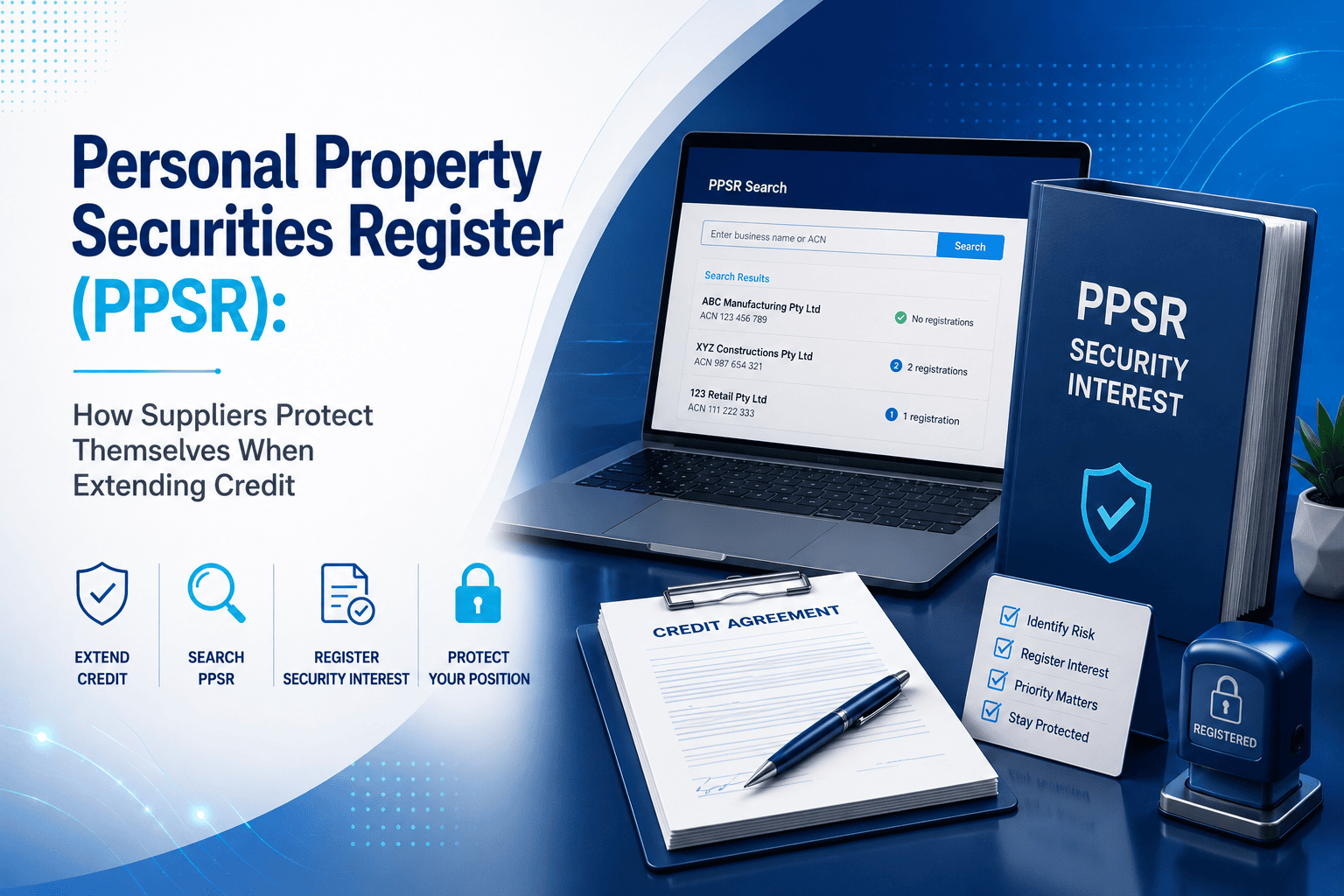 Personal Property Securities Register (PPSR): How Suppliers Protect Themselves When Extending Credit