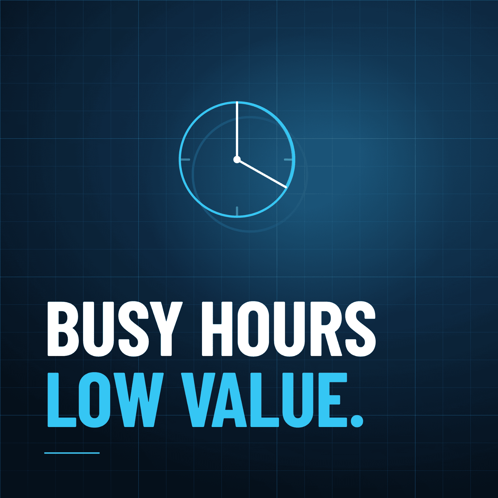 Time spent on low-value work because it's familiar. Busy schedules often include a mix of genuinely valuable work and lower-value tasks that have simply always been done a certain way — the volume feels productive even when the mix isn't optimal.