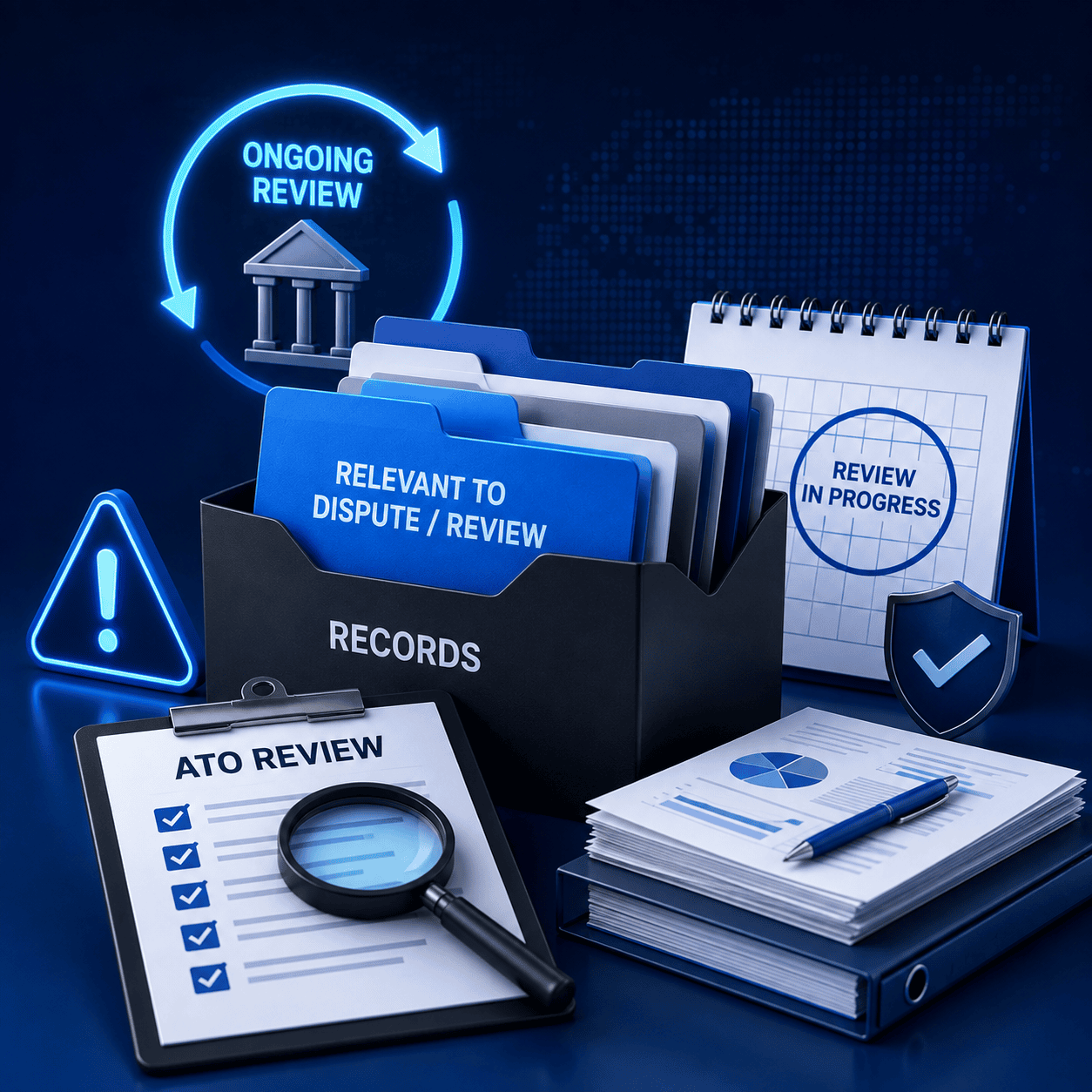 Records relevant to a dispute or ongoing review