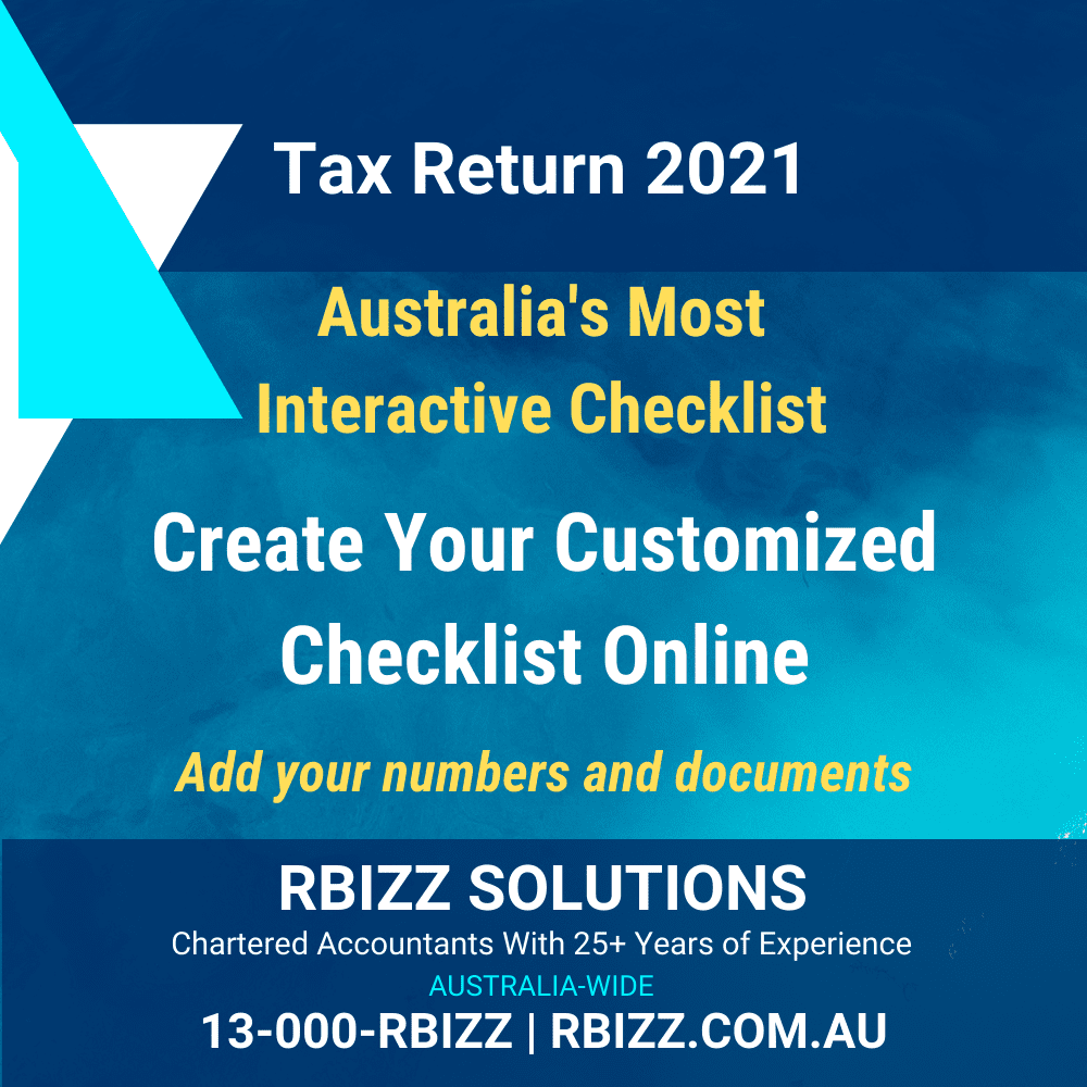 Tax Return Checklist 2021 Australia's Most Interactive Checklist