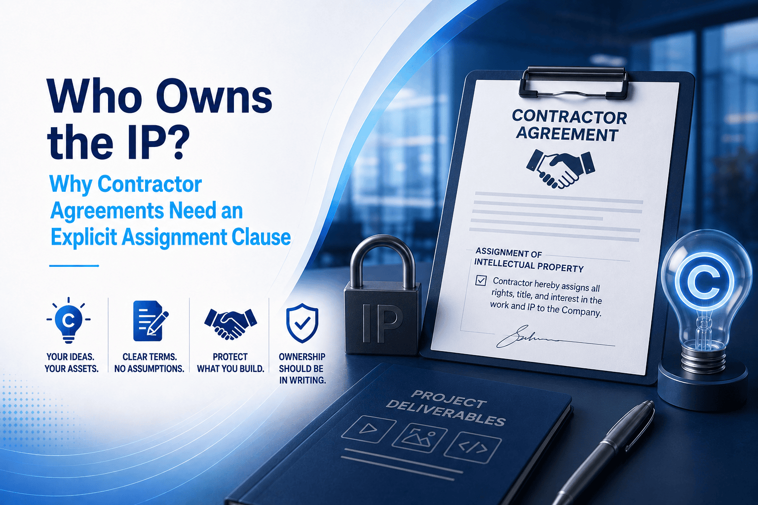 Who Owns the IP? Why Contractor Agreements Need an Explicit Assignment Clause