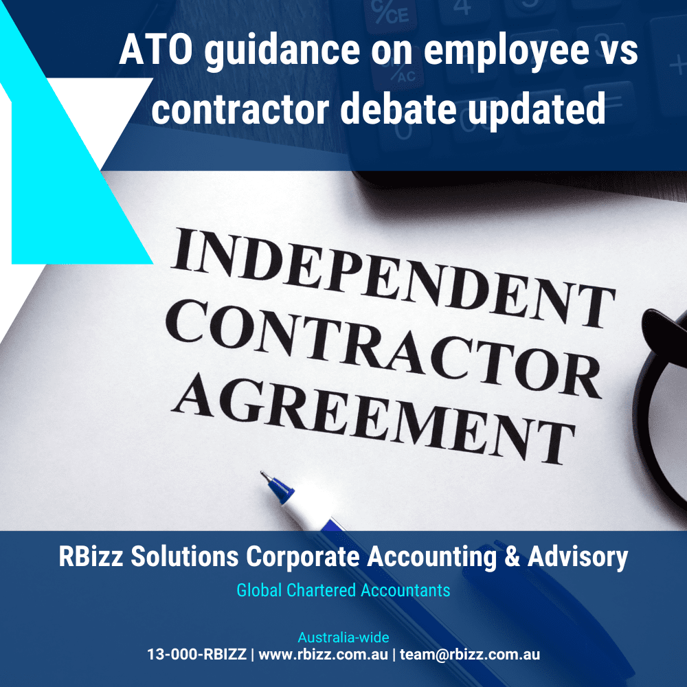 ATO guidance on employee vs contractor debate updated