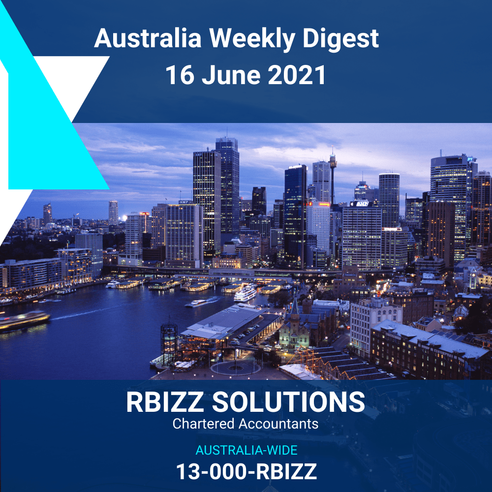 Australia Weekly Digest - 16 June 2021
