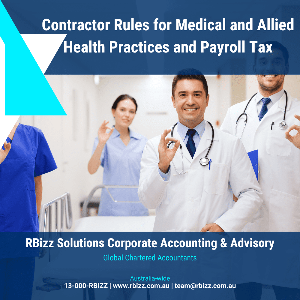 Contractor Rules for Medical and Allied Health Practices and Payroll Tax
