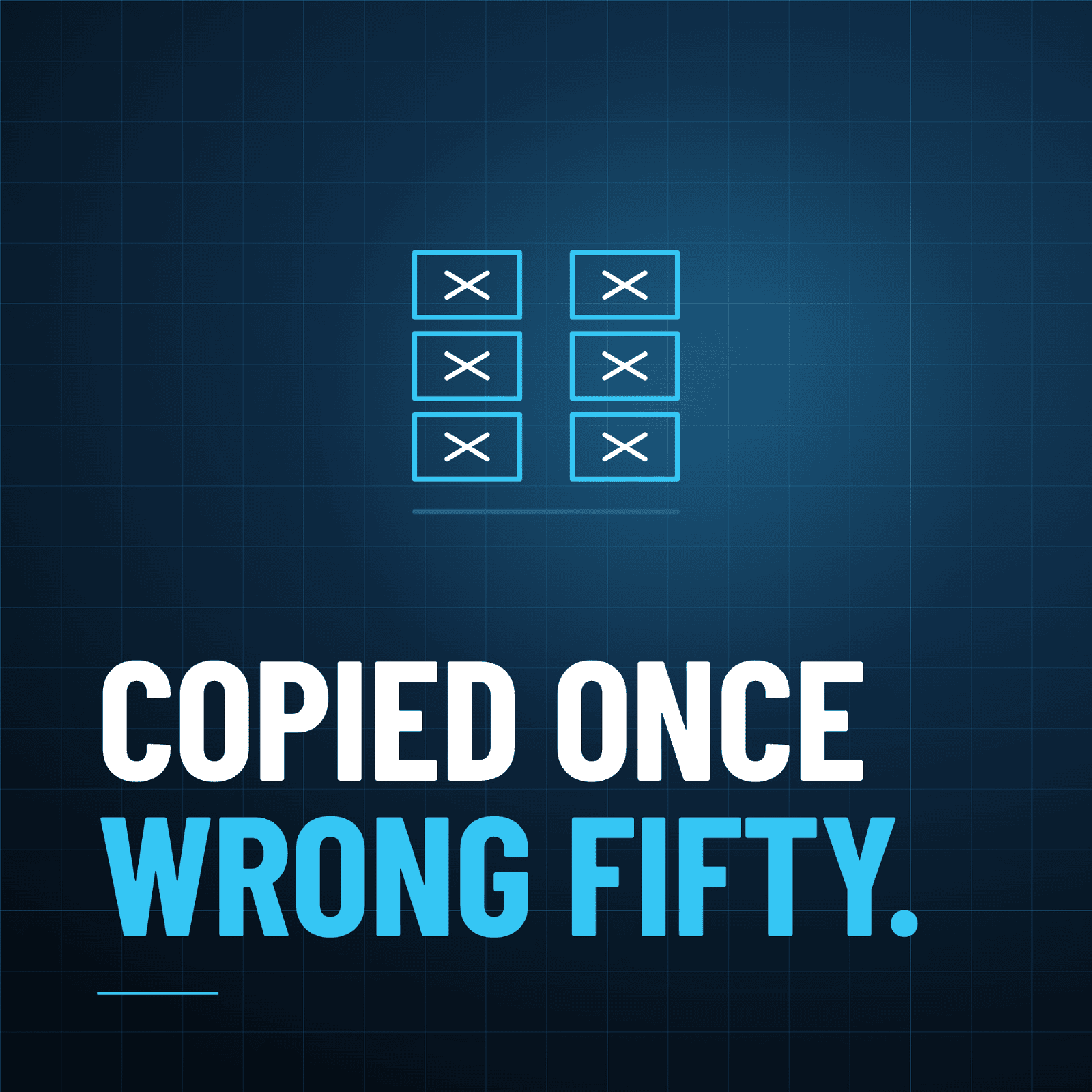 A copied formula that didn't adjust correctly, quietly repeating an error across dozens of cells that all look individually fine.