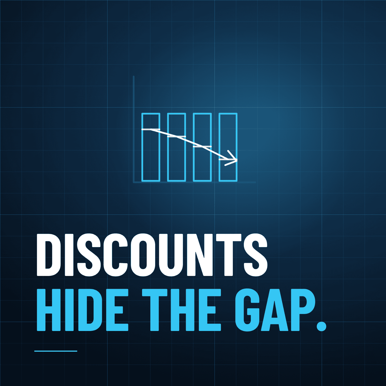 Are you discounting to fill the gap? Discounting during a real seasonal lull can mask an underlying margin problem, since lower prices during a quiet period can make revenue look "seasonally normal" while actual profitability quietly worsens.