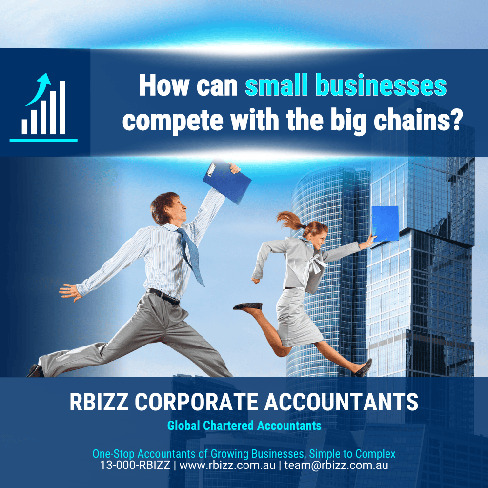 How can small businesses compete with the big chains?