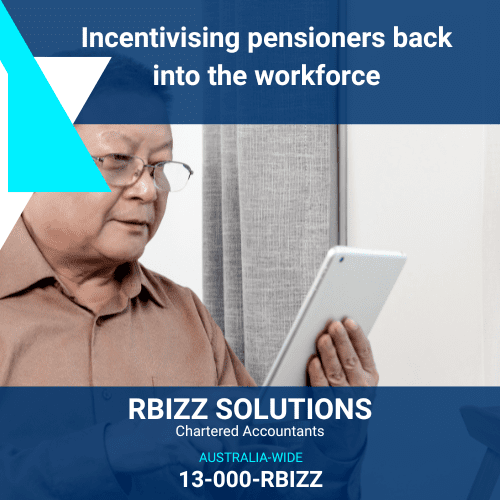 Incentivising pensioners back into the workforce