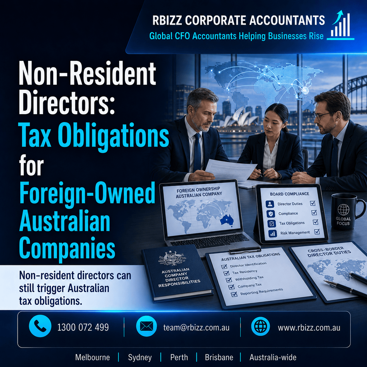 Non-Resident Directors and Tax Obligations for Foreign-Owned Australian Companies