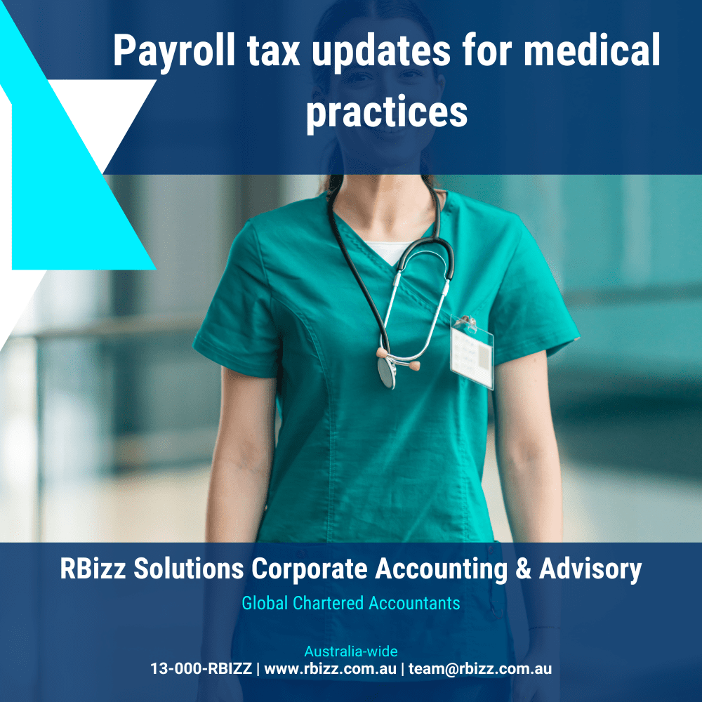 Payroll tax updates for medical practices