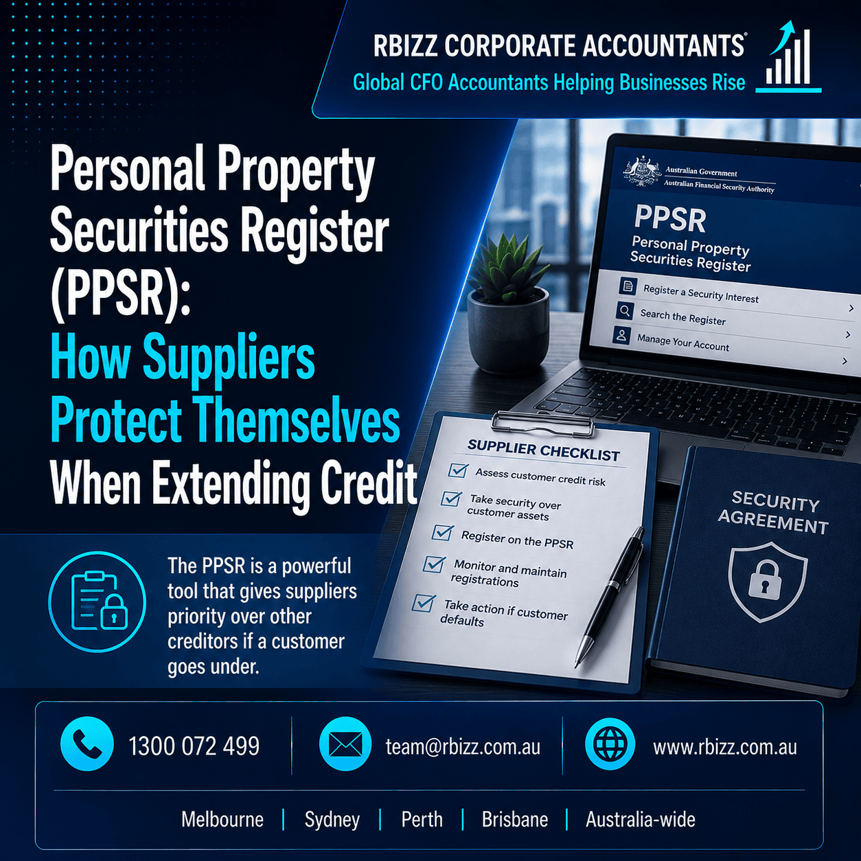 Personal Property Securities Register (PPSR): How Suppliers Protect Themselves When Extending Credit