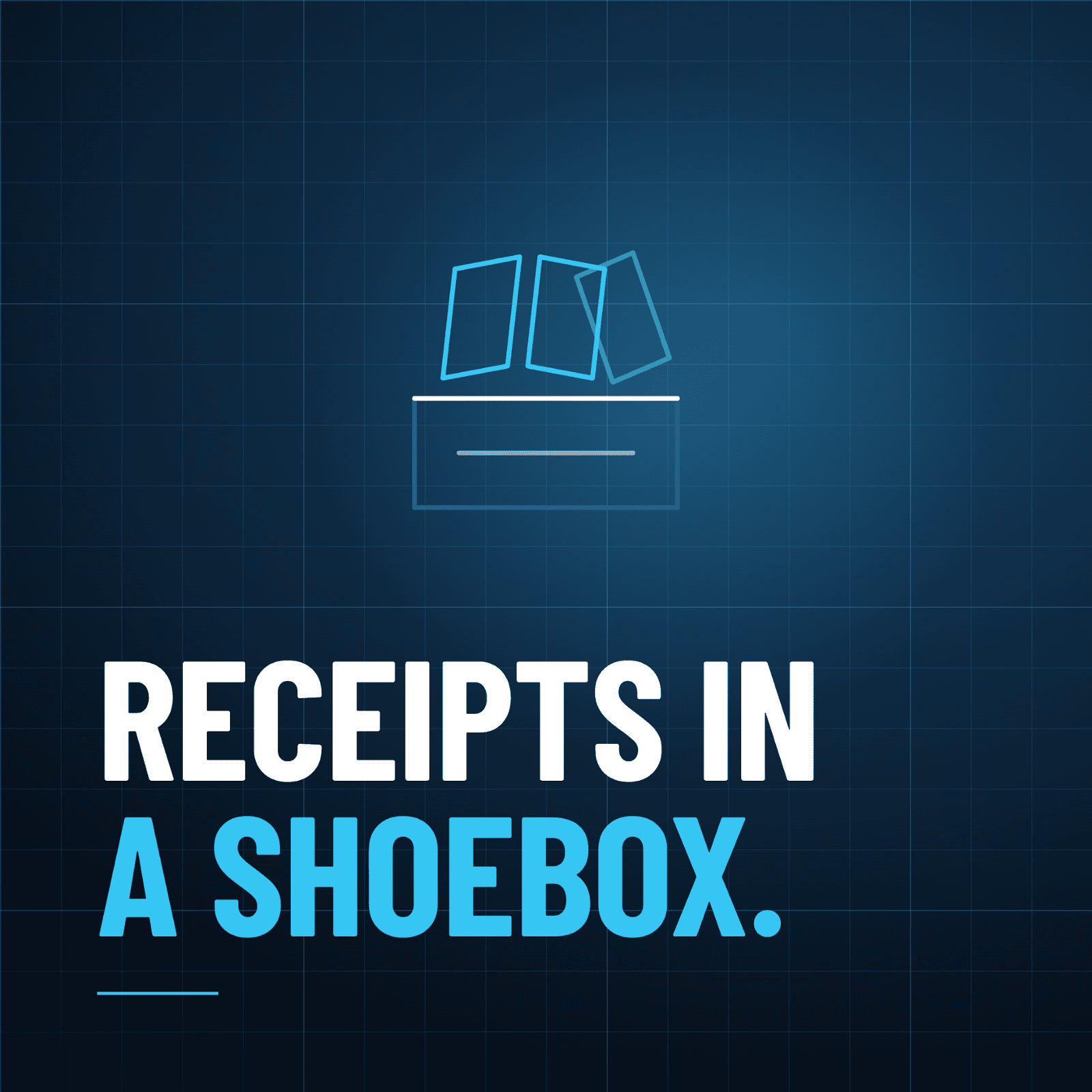 Receipts collected in a shoebox or scattered inbox, reconstructed weeks after the purchase instead of captured at the time.