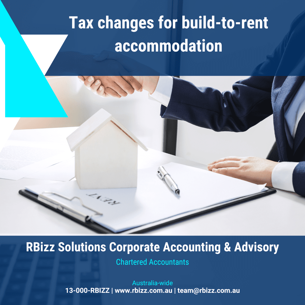 Tax changes for build-to-rent accommodation
