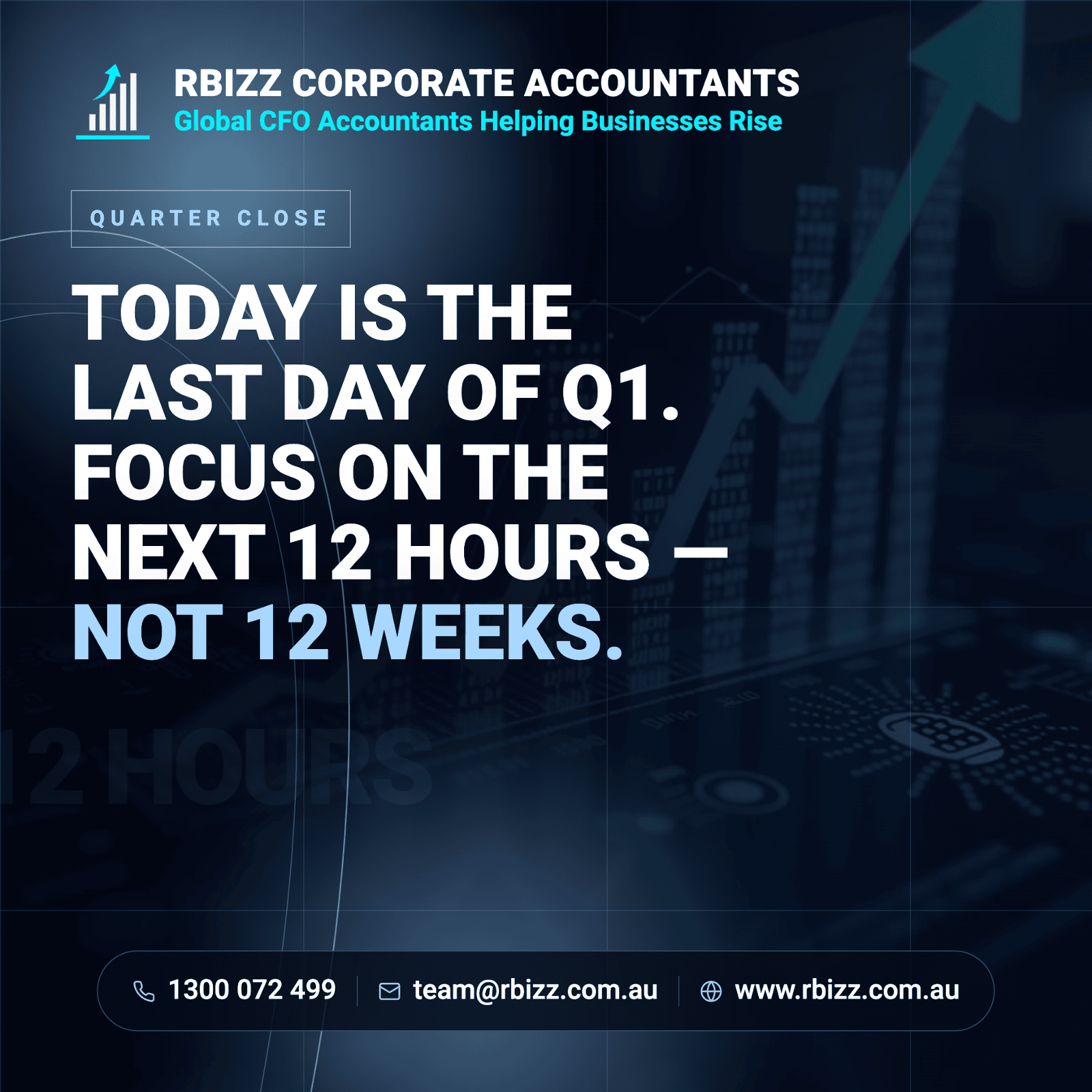 Today's the Last Day of Q1 — Here's What to Do With the Next 12 Hours, Not the Next 12 Weeks