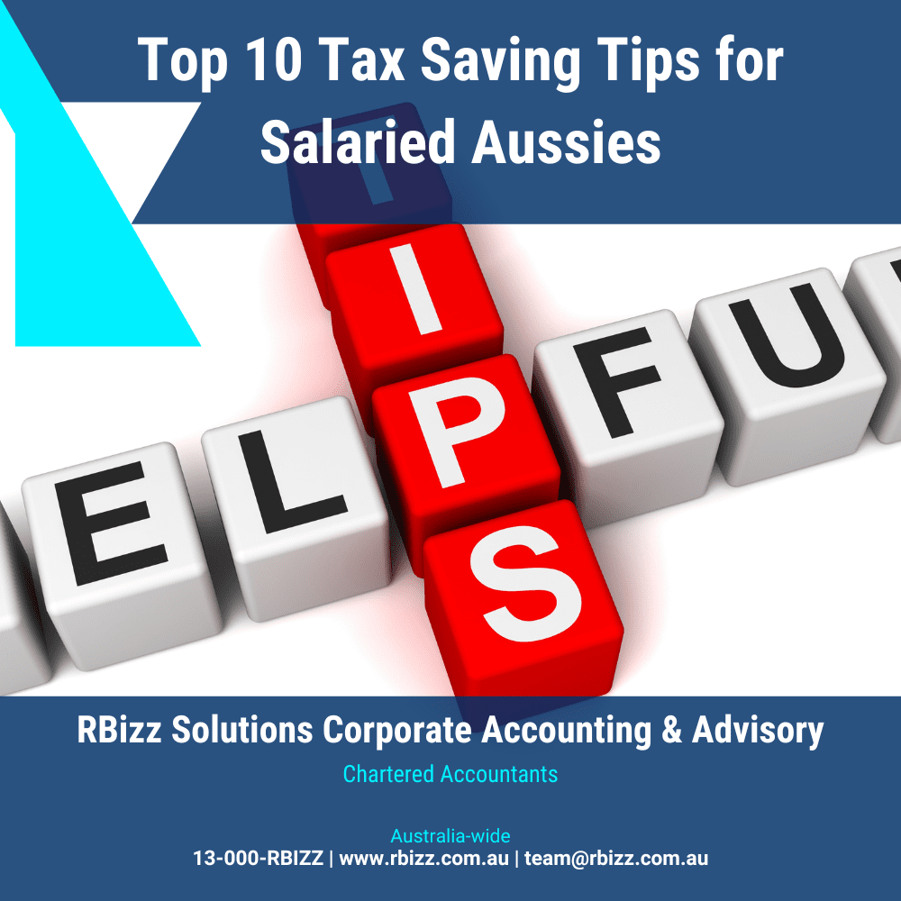 Top 10 Tax Saving Tips for Salaried Aussies