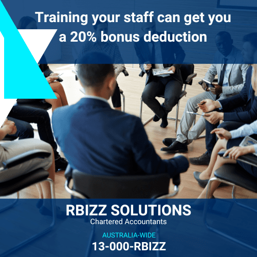Training your staff can get you a 20% bonus deduction