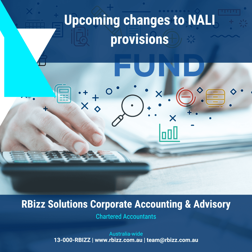 Upcoming changes to NALI provisions