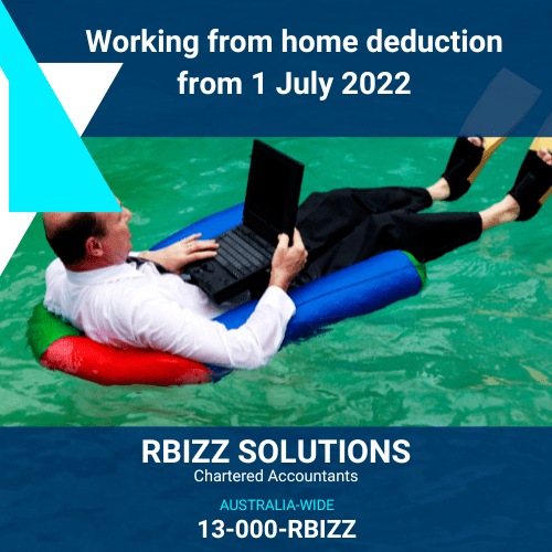 Working from home deduction from 1 July 2022