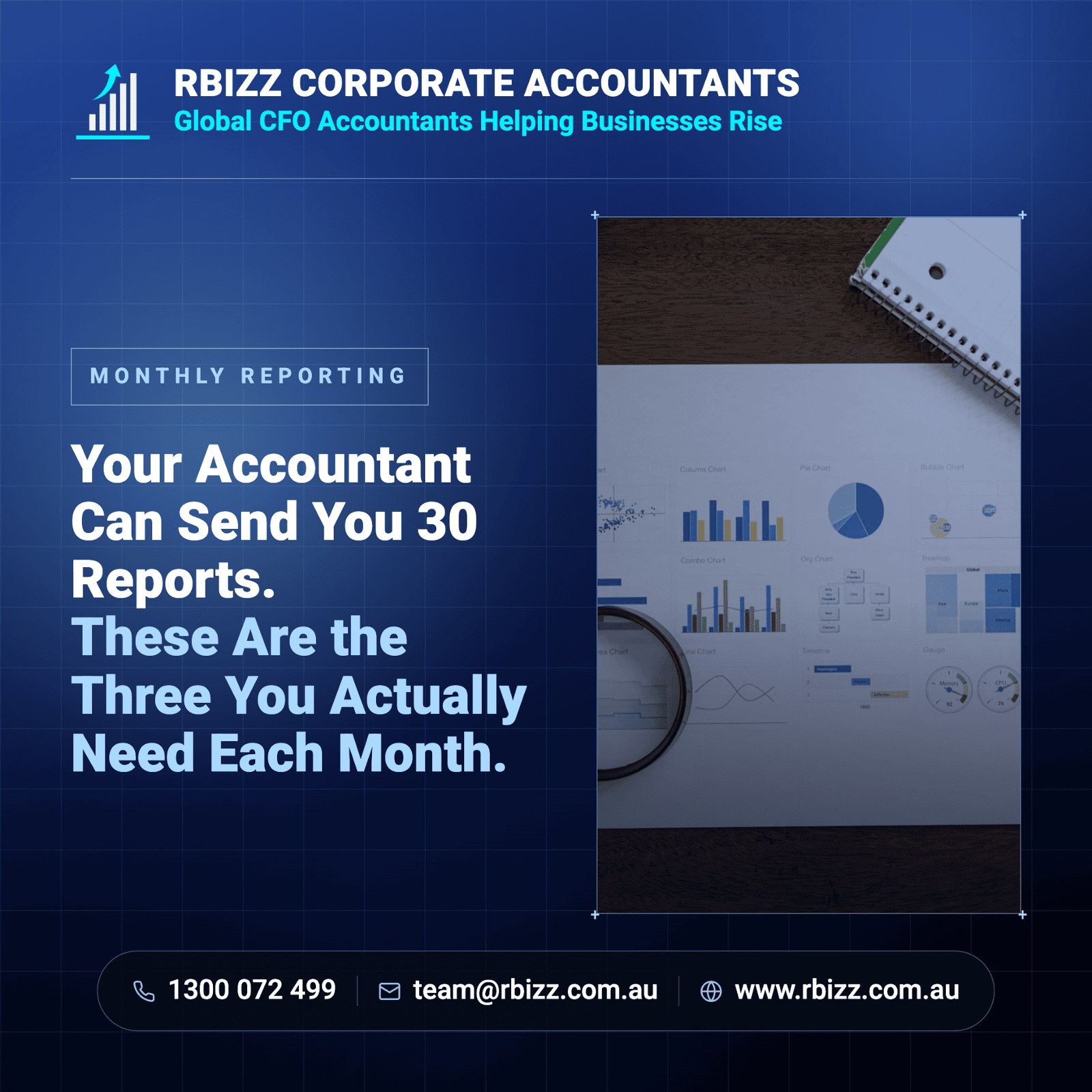 Your Accountant Can Send You 30 Reports. These Are the Three You Actually Need Each Month.